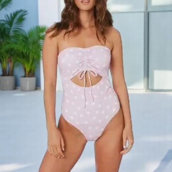 NWT Charlie Holiday Maple One Piece Bikini Swim Swimsuit - Picture 1 of 5